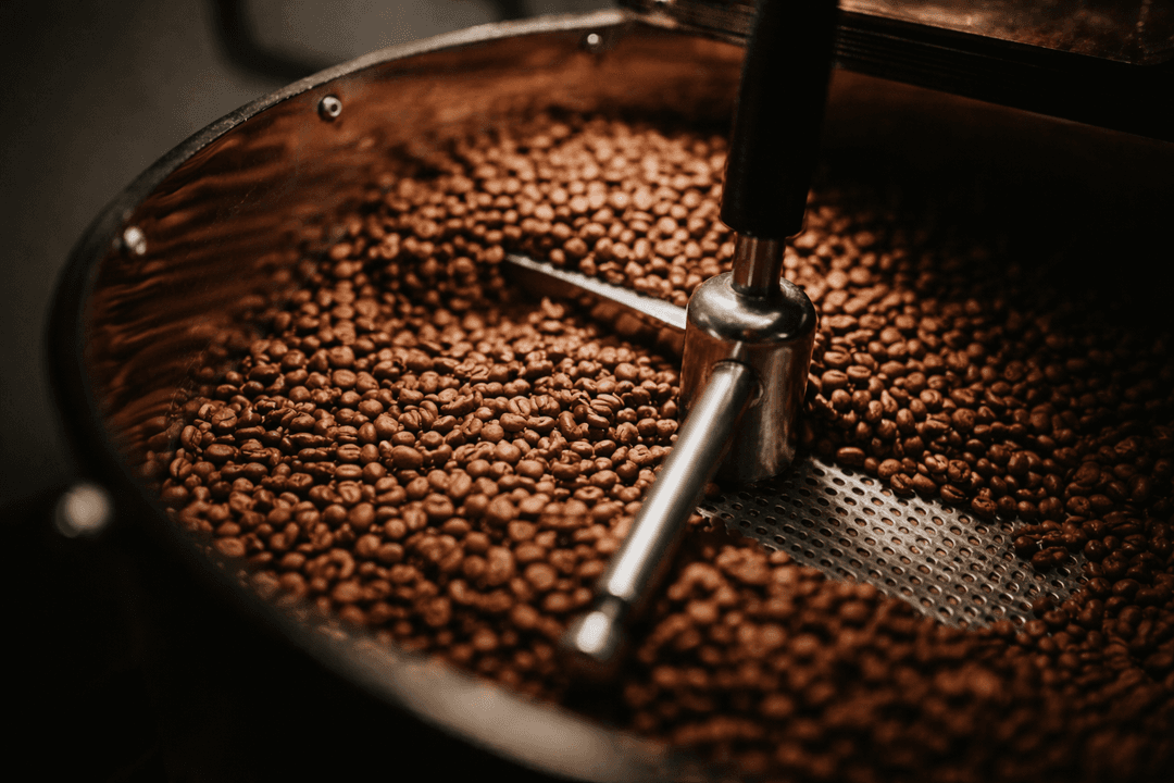 Coffee beans roasting